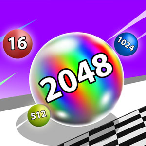 Ball Run 2048 game