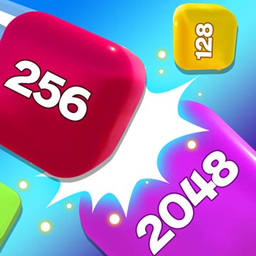 Chain Cube 2048 game